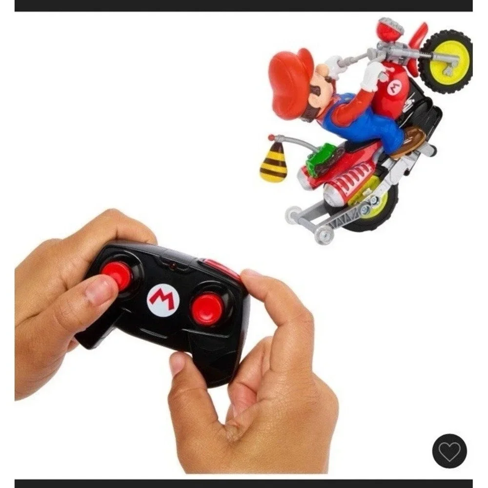 HOT Wheels Mario Wheelie Motocross RC Motorcycle Super Mario Galaxy‎ Movie